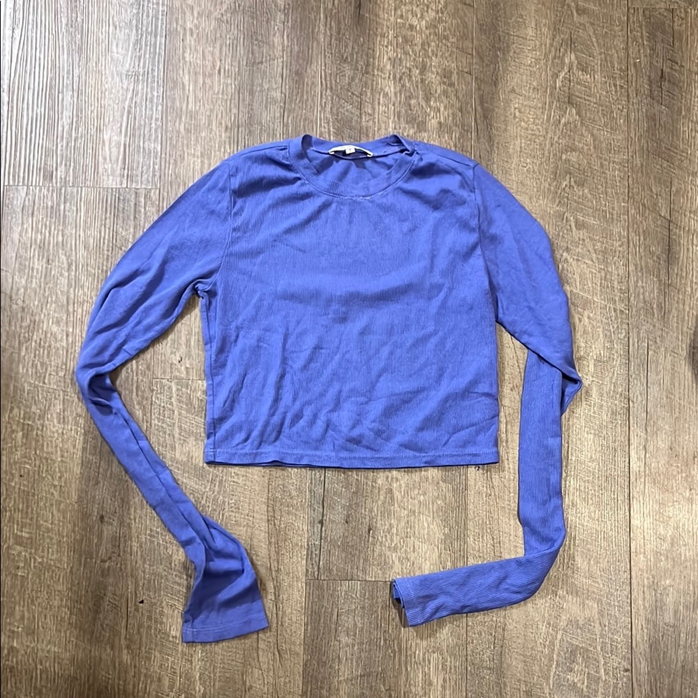 Cotton Citizen Vibrant Purple Long Sleeve Tee
